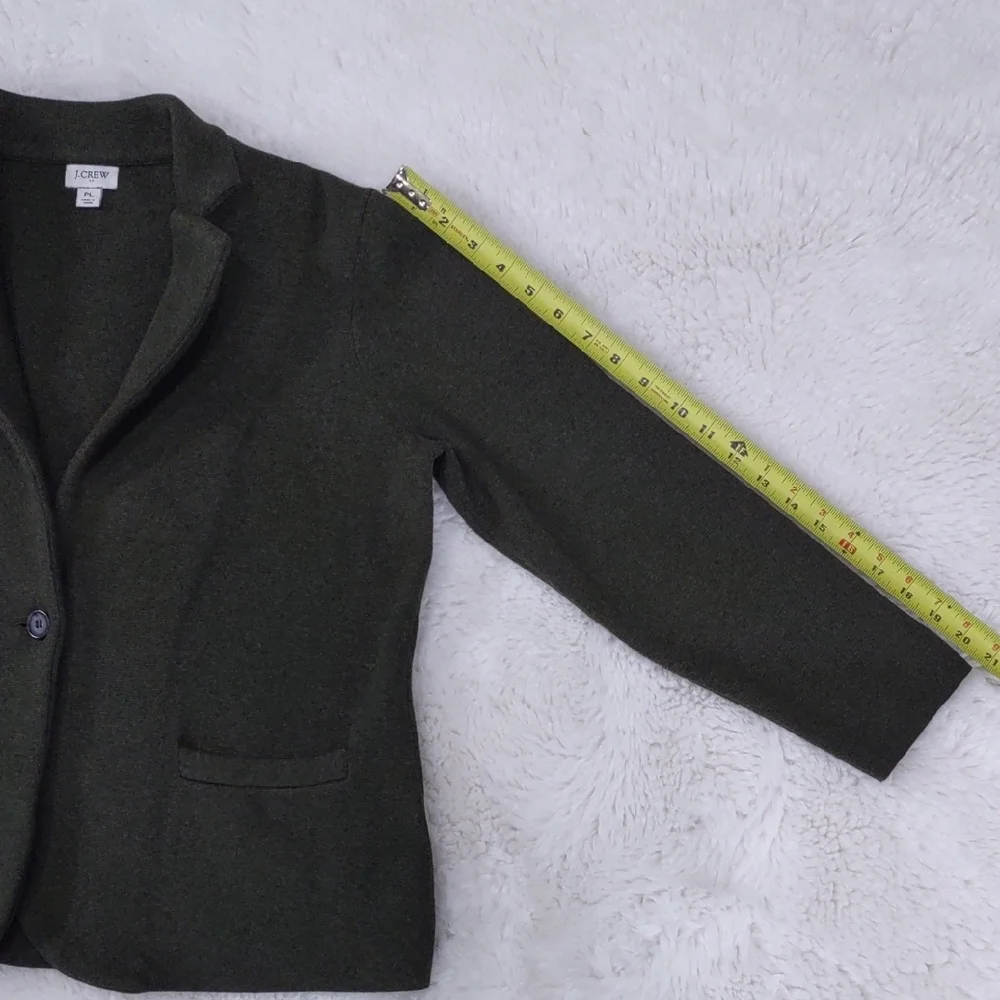 J. Crew Green Blazer Structured Suit Jacket - Picture 13 of 16